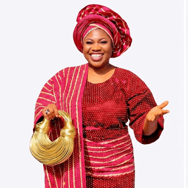 Embellished velvet iro and buba mixed with aso oke
